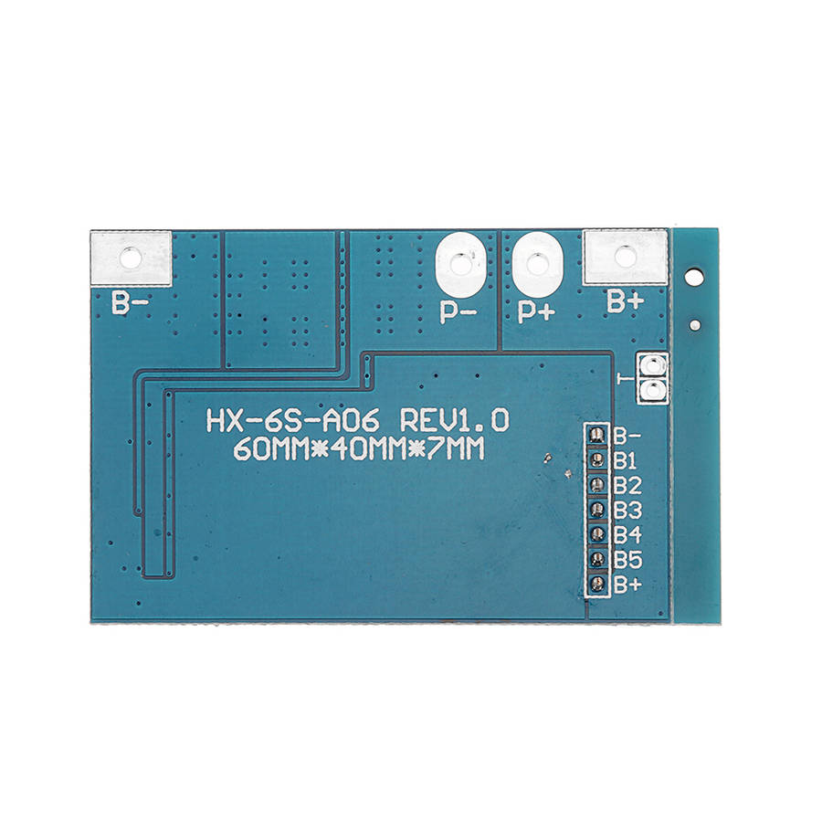 6S 22.2V Li-ion 18650 Lithium Battery BMS Charger Protection Board With Balance Integrated Circuits