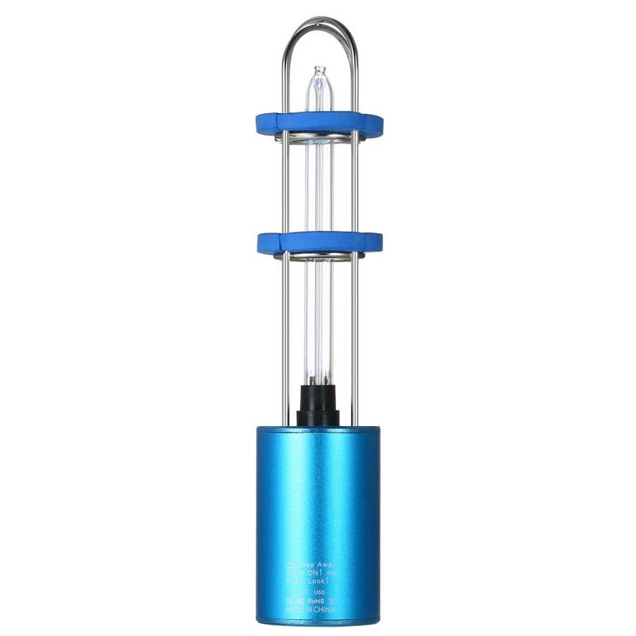 Rechargeable UV Sterilizer Light & Air Purifier DC5V Ultraviolet + Ozone UV Germici... (COLOR: BLUE)