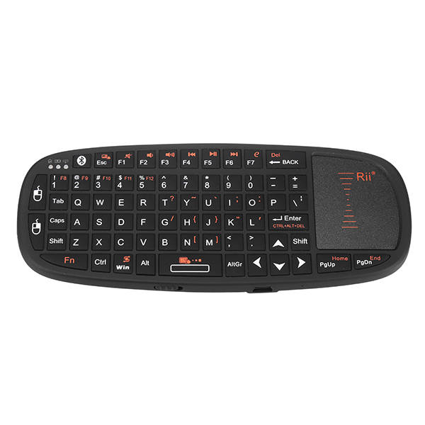 Rii i10BT Bluetooth 2.4G Wireless Mini Keyboard Touchpad Air Mouse Laser Pointer Presenter