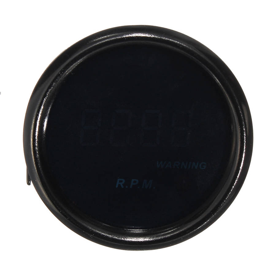 2inch 52mm 0-9000RPM Tachometer Tacho Gauge Digital LED Display Black Face Meter