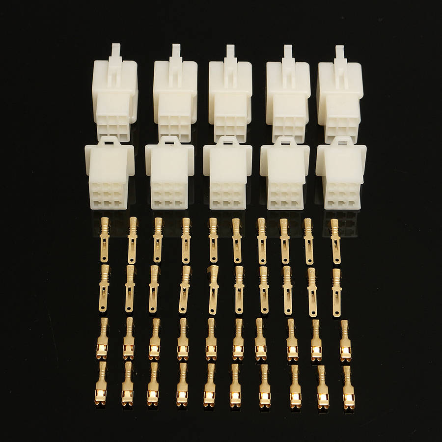 2 3 4 6 9 Way 2.8mm Connector Terminal Kits For Motorcycle Motor Bike (STYLE: 4)