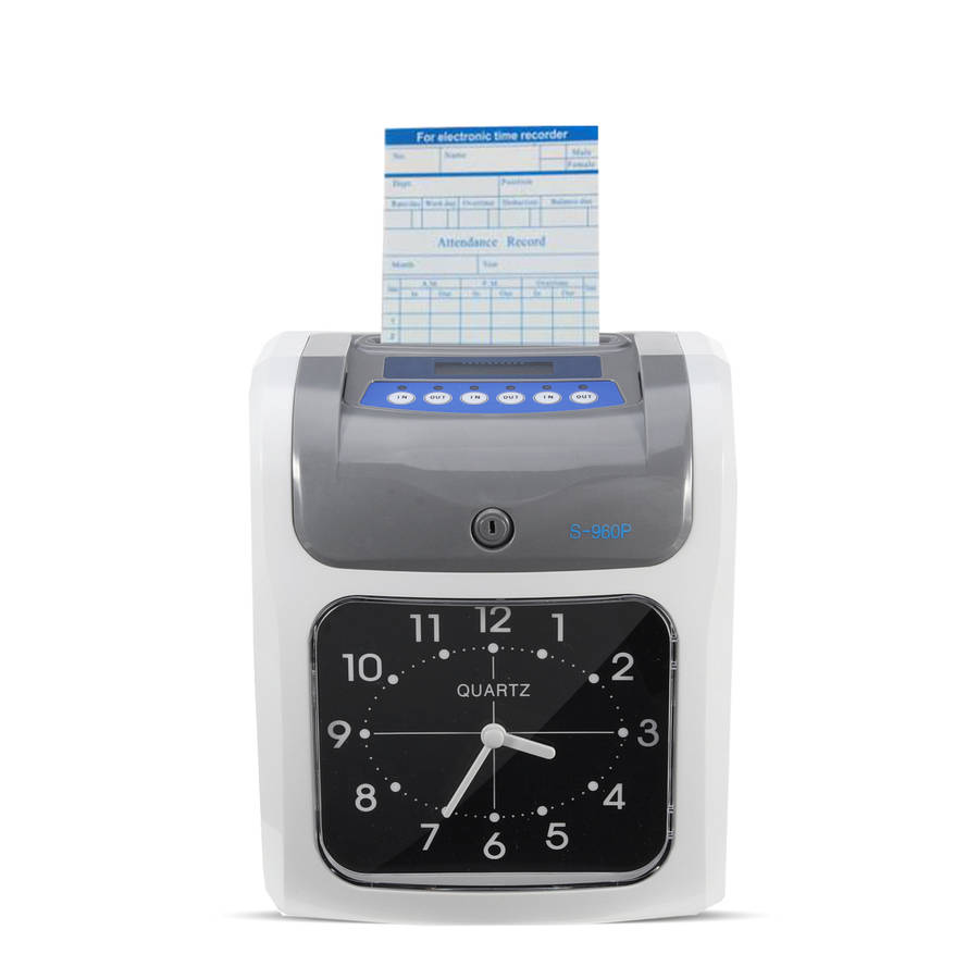 Display 100-240V Employee Attendance Machine Punch Time Clock Payroll Recorder Equipment