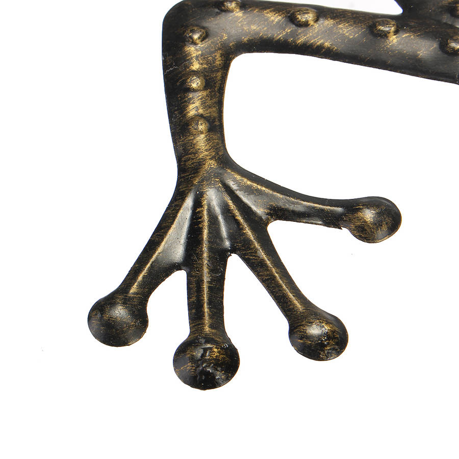 Frog Iron Metal Craft Garden Hanging Wall Art Ornament Mounted Home Decorations