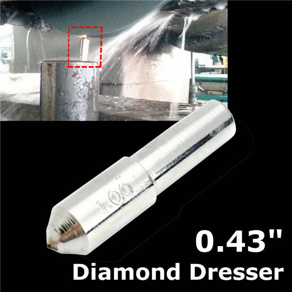 9.5mm Shank 0.43 Inch Tapered Tip Diamond Dresser for Grinding Wheel