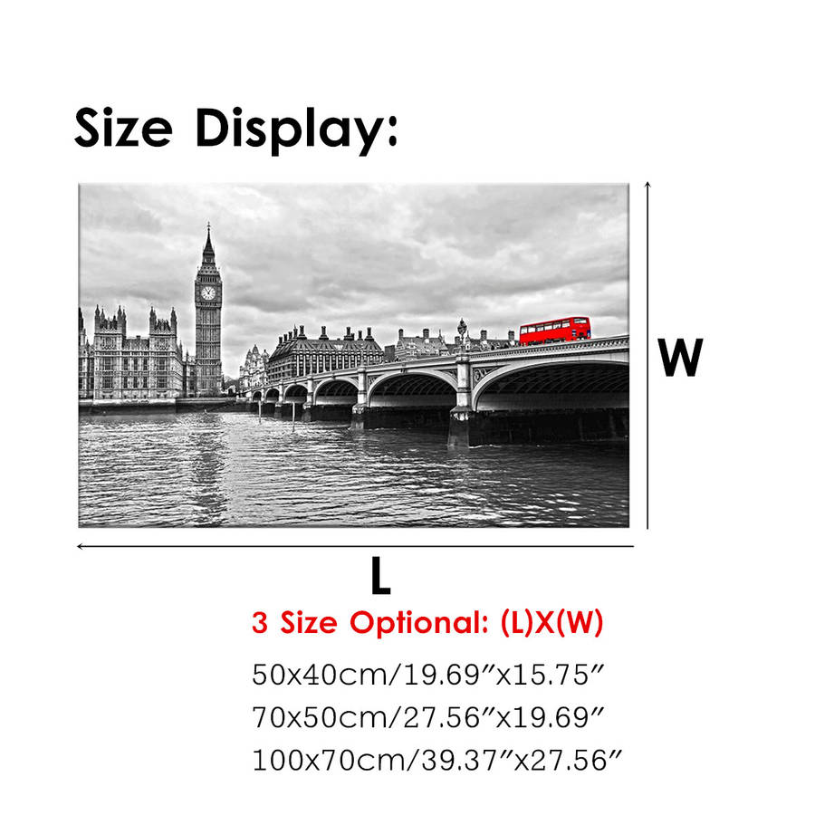 City Modern Canvas London Scenery Print Paintings Wall Art Picture Decor Unframed