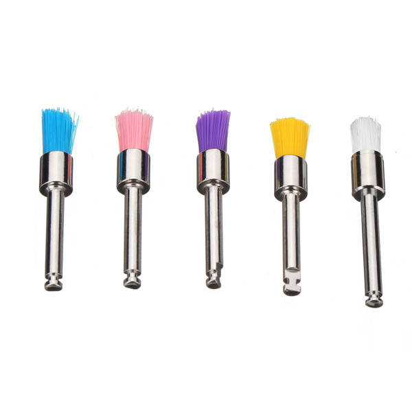 200pcs Nylon Latch Flat Head Polishing Brushes Set White and Colorful Cleaning Brushes Kit