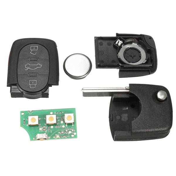 4 Button 315Hz Car Flip Key Keyless Entry Remote Fob for Volkswagen Beetle Golf Jett