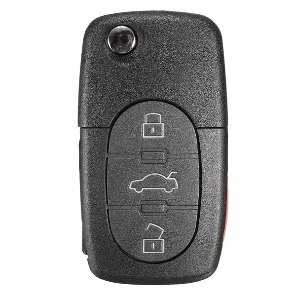 4 Button 315Hz Car Flip Key Keyless Entry Remote Fob for Volkswagen Beetle Golf Jett