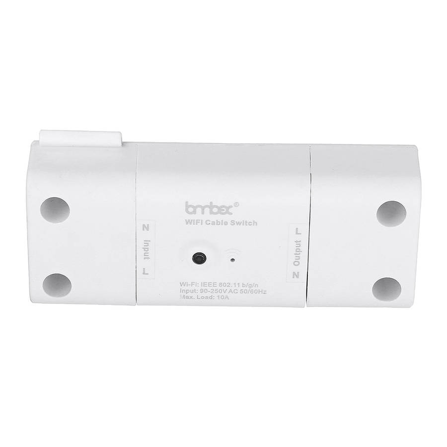 Lombex AC110-240V 10A WiFi Voice Control Timing Smart Light Switch Work with Alexa Google Assistant