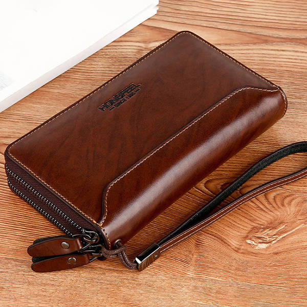 PU Clucth Wallets Handy Bags Phone Card Holder Wallet for Men