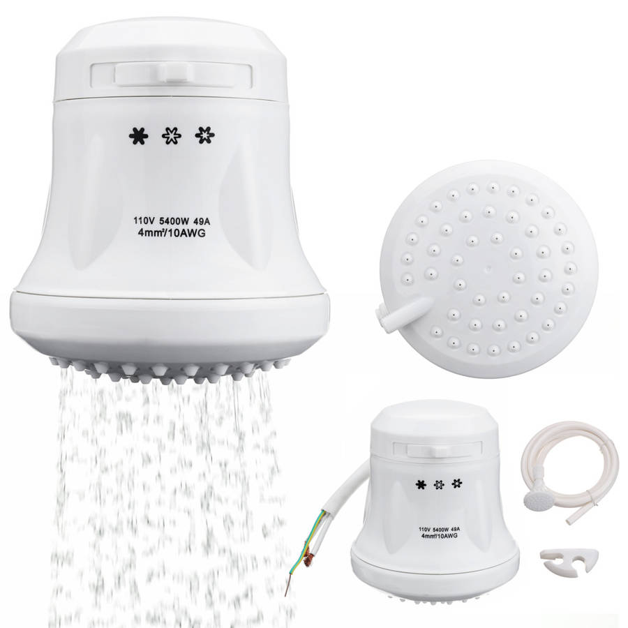 ST-08 110V/220V Electric Shower Head Tankless Instant Hot Water Heater Hose Bracket (VOLTAGE: 220V)