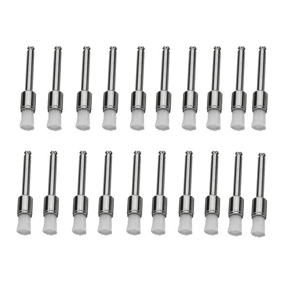 200pcs Nylon Latch Flat Head Polishing Brushes Set White and Colorful Cleaning Brushes Kit