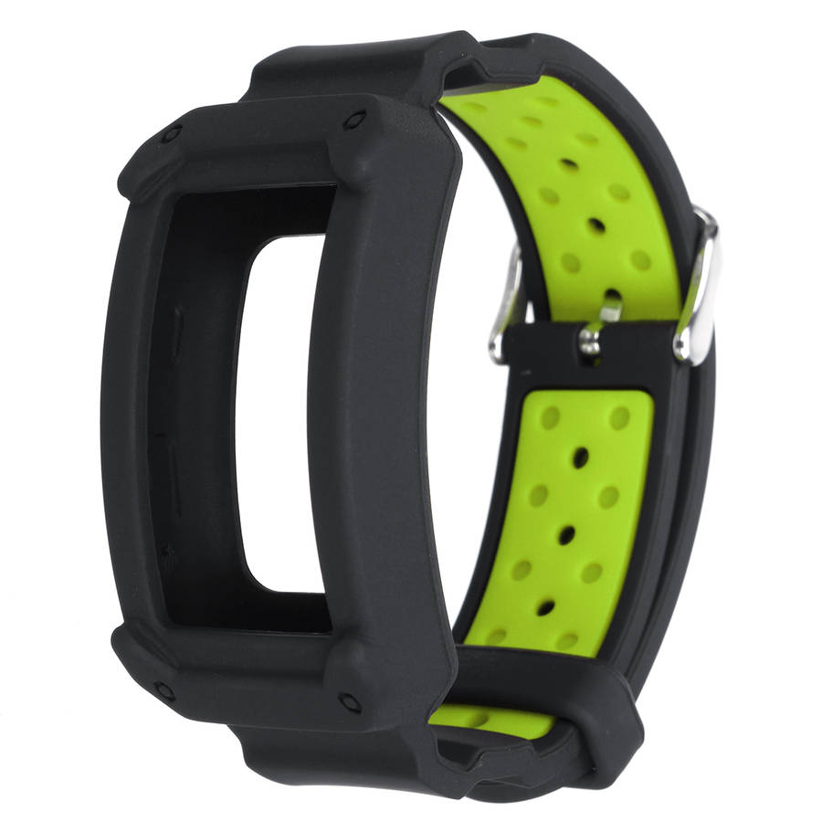 Replacement TPU Smart Watch Band for Samsung Gear Fit 2  (COLOR: BLACKGREEN)