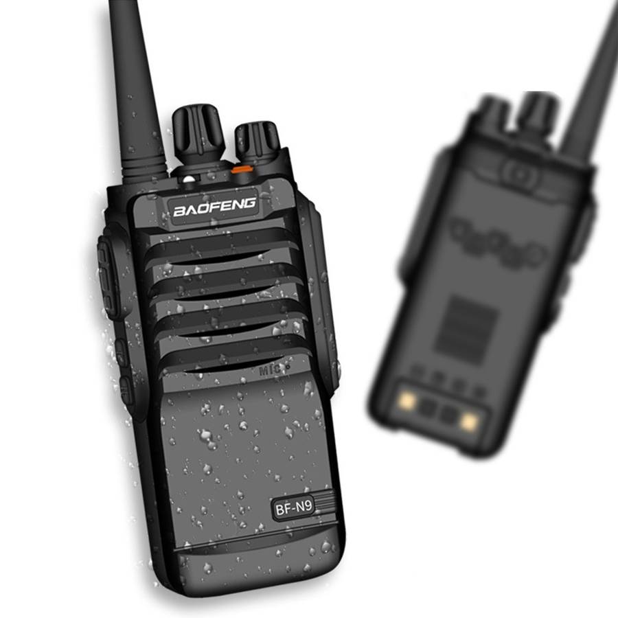 Baofeng BF-N9 8W IP67 Waterproof Walkie Talkie FM Radio UHF 400-520MHz Two Way Radio 15KM Communica