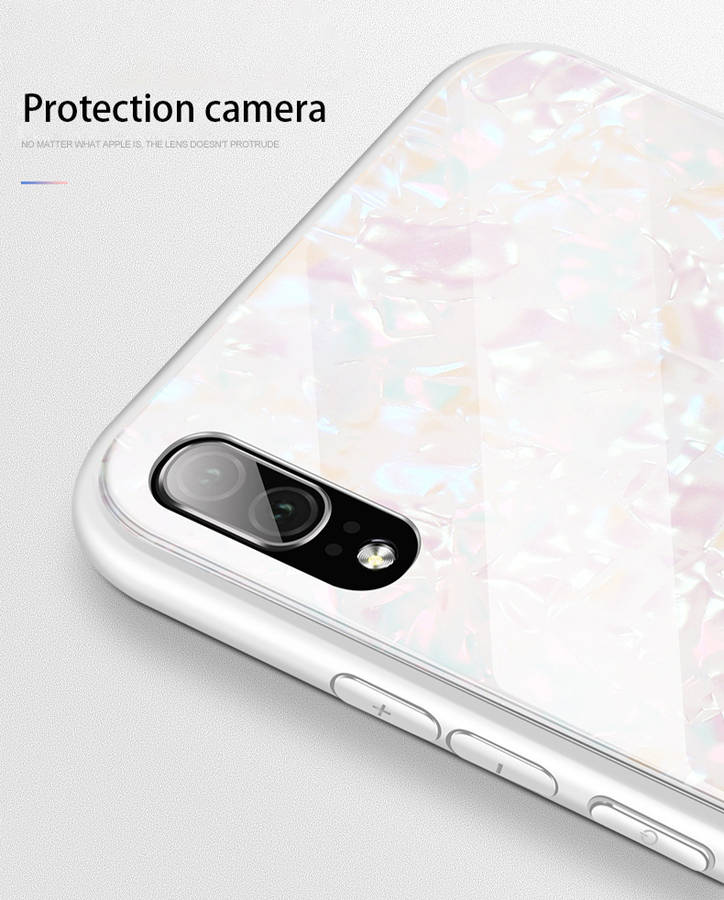 Bakeey Shell Glossy Tempered Glass Soft Edge Protective Case for Huawei P20/ Huawei nova 3e/ P20