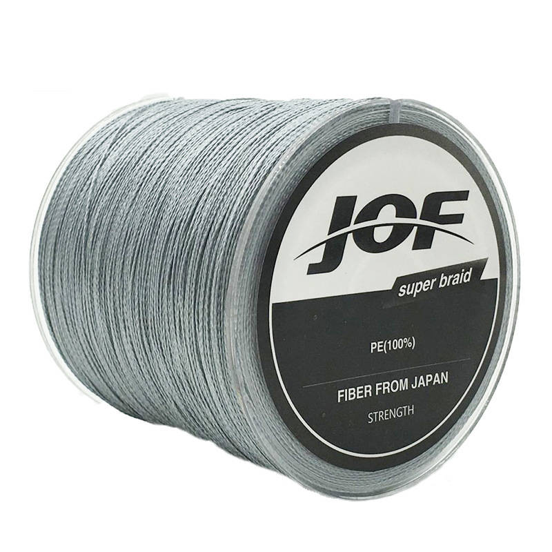 JOF 300M PE Braided 4 Strands 12-70 LB High Sensibility Super Strong Fi... (COLOR: GREY | SIZE: 4.0)