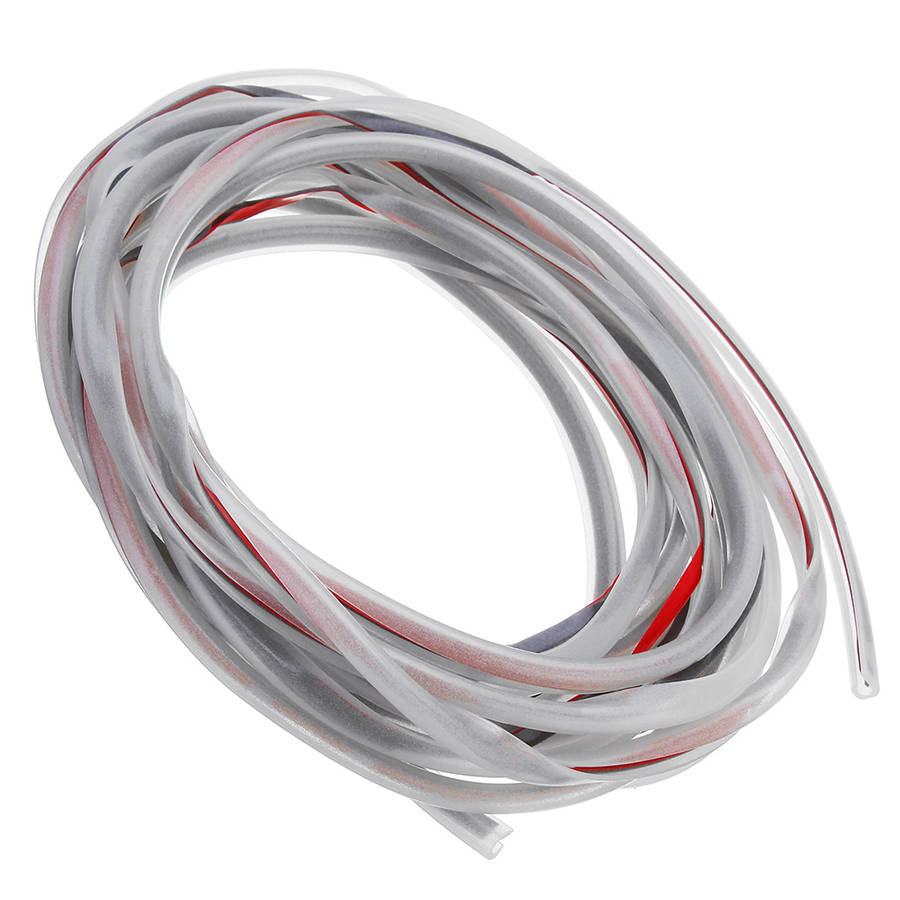 5m Luminous Car Door Edge Protector Bumper Strip Anti Collision Scratch Guard Rubber