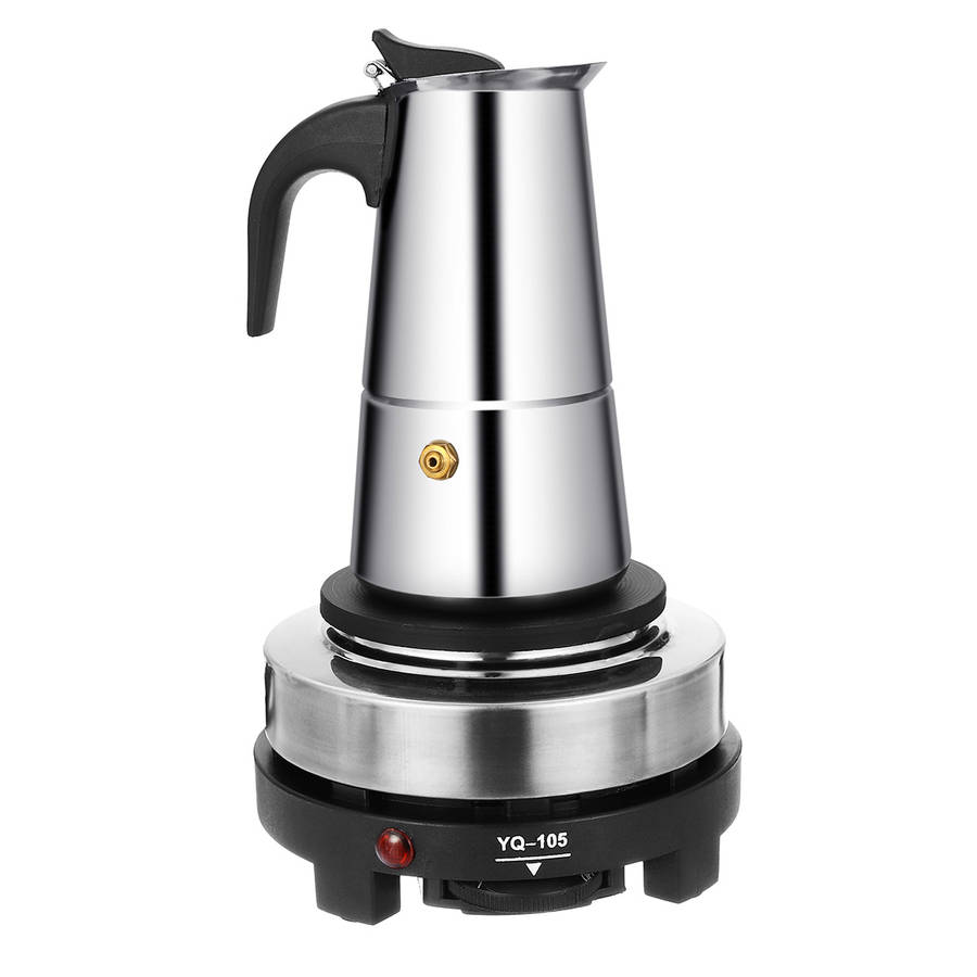 100/200/300/450ML Stainless Steel Moka Espresso Maker Pot Filter Coffee Cook
