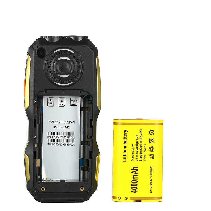 Rugged phone Walkie Talkie Handheld SOS Dual SIM Card FM Power Bank Mobile Phone