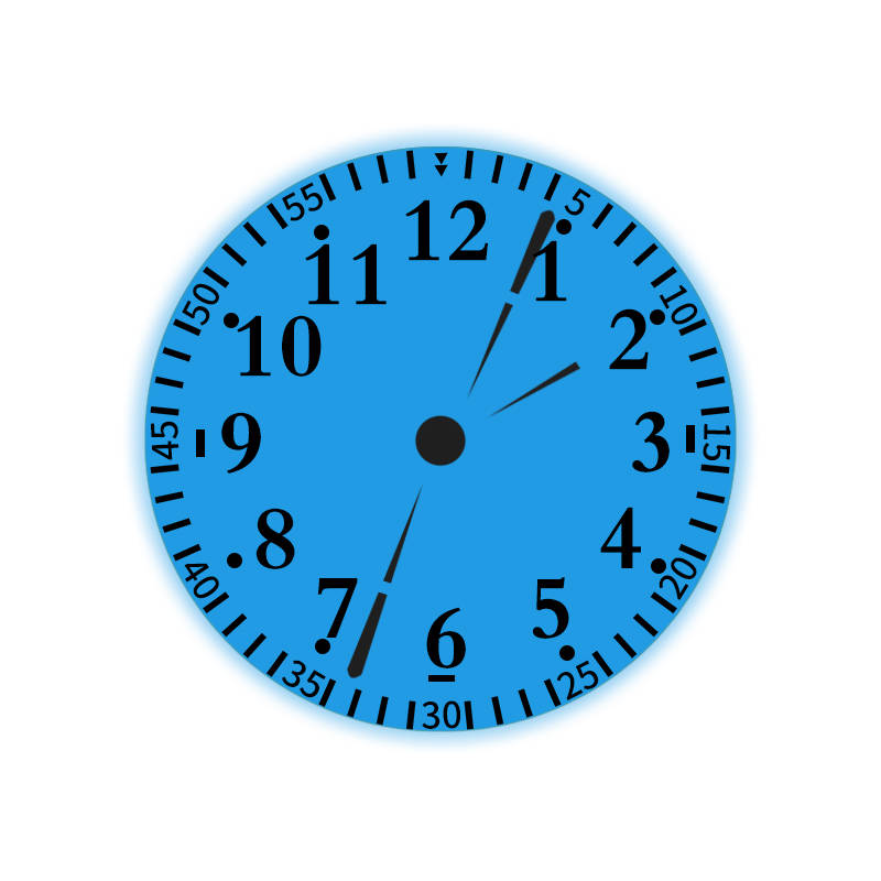 Loskii HC-27 180 Degree Rotation Dual Dial Plate LED Display Remote Control Wall Projection Clock