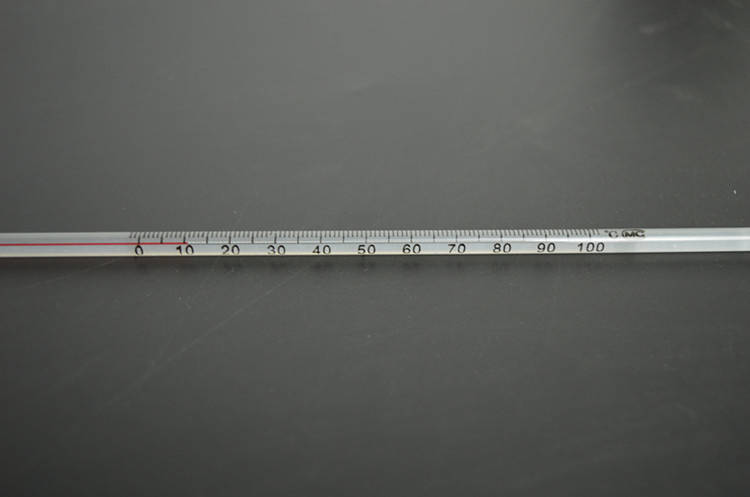 0-100 Degree Glass Thermometer Home Brew Laboratory Red Water Filled Thermometer