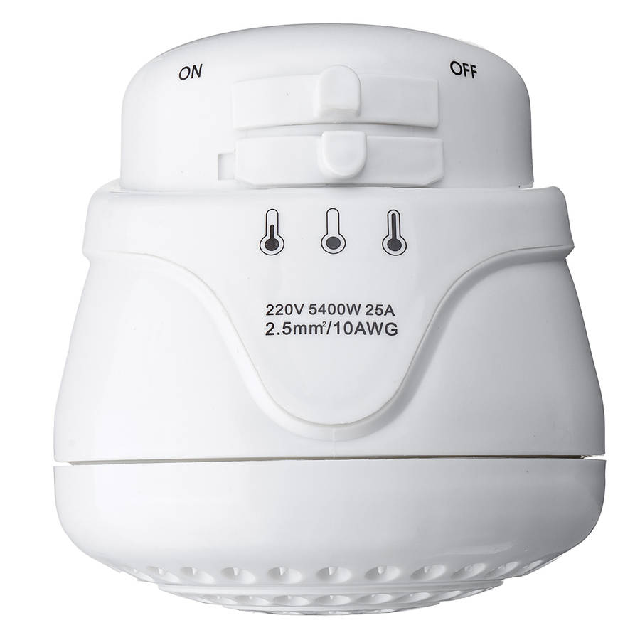 110V/220V 5400W Electric Shower Head Instant Hot Water Heater Tankless Adjus