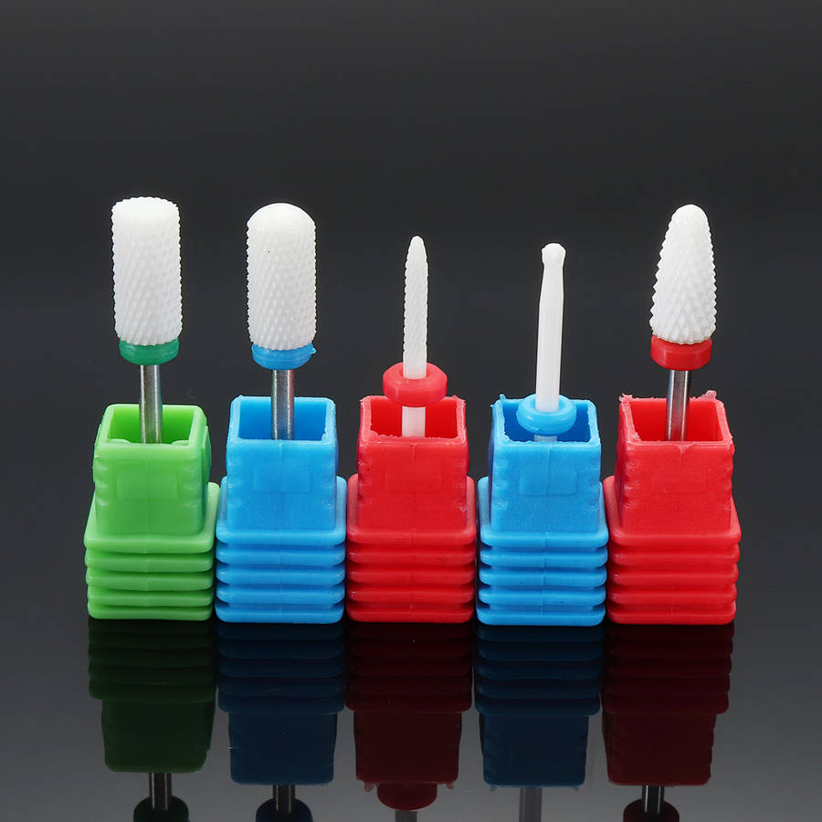 Ceramic Beauty Gel Removal Nail Drill Bits Manicure Tools Cuticle Cleaner