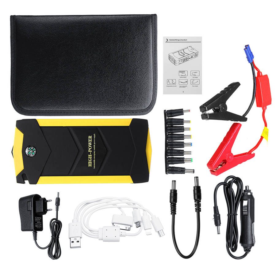 4USB Car Jump Starter 82800mAh Jump Starter Battery Pack Portable Boaster Po