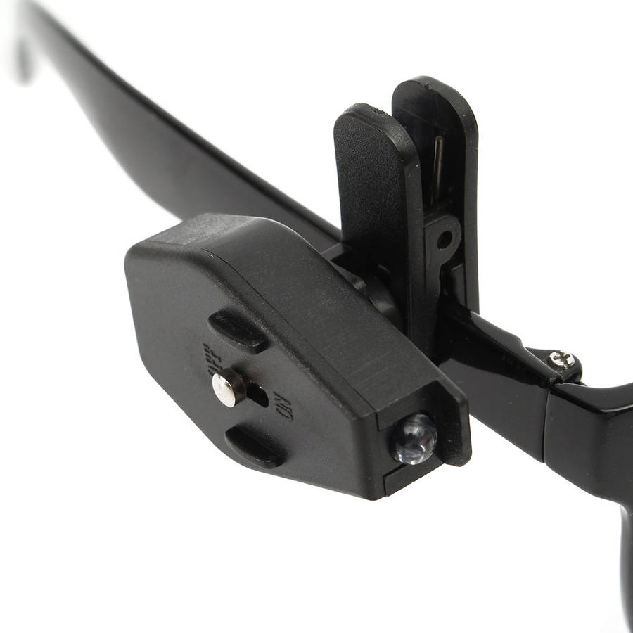 Universal Flexible Eyeglasses Mini LED Clip On Light Reading Glasses Repair Lamp