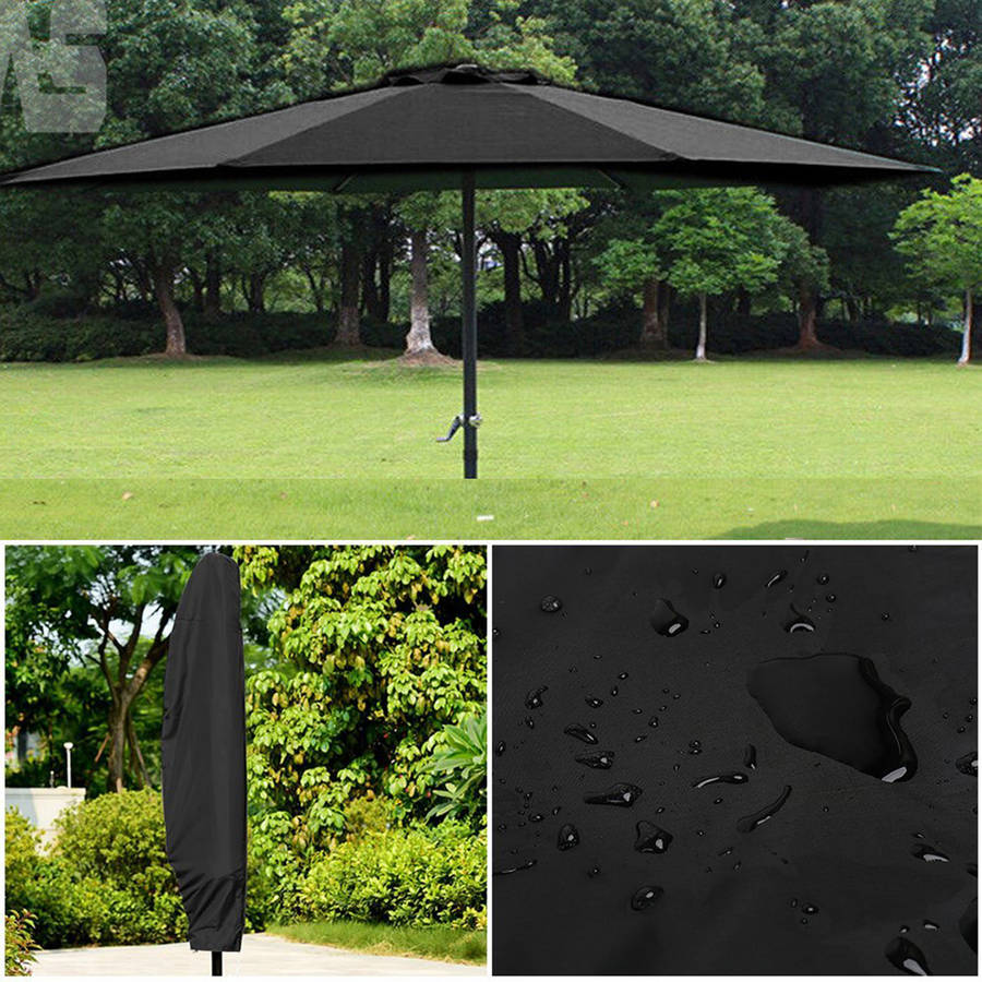 Outdoor Patio Yard Parasol Umbrella Waterproof Shade Cover UV Dust Protector Carry Case Storage
