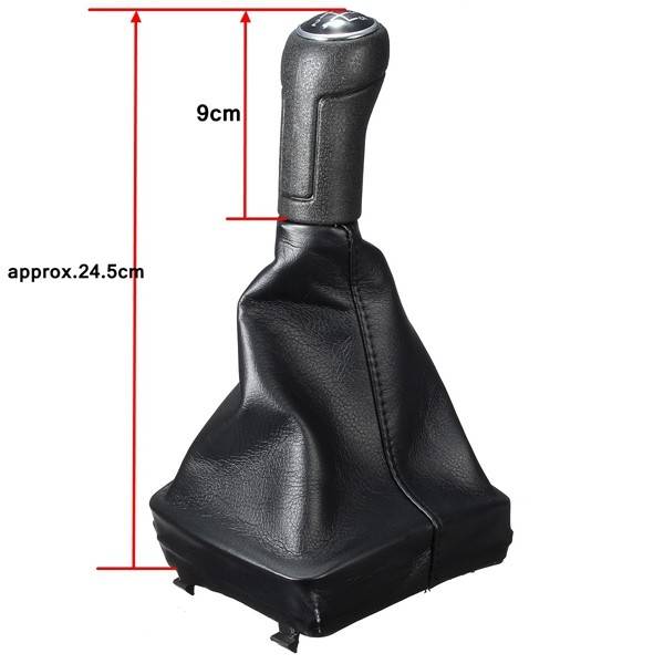 5 Speed Gear Shift Knob Stick Gaiter Frame for VOLKSWAGEN VW POLO MK4 9N 9N2 02