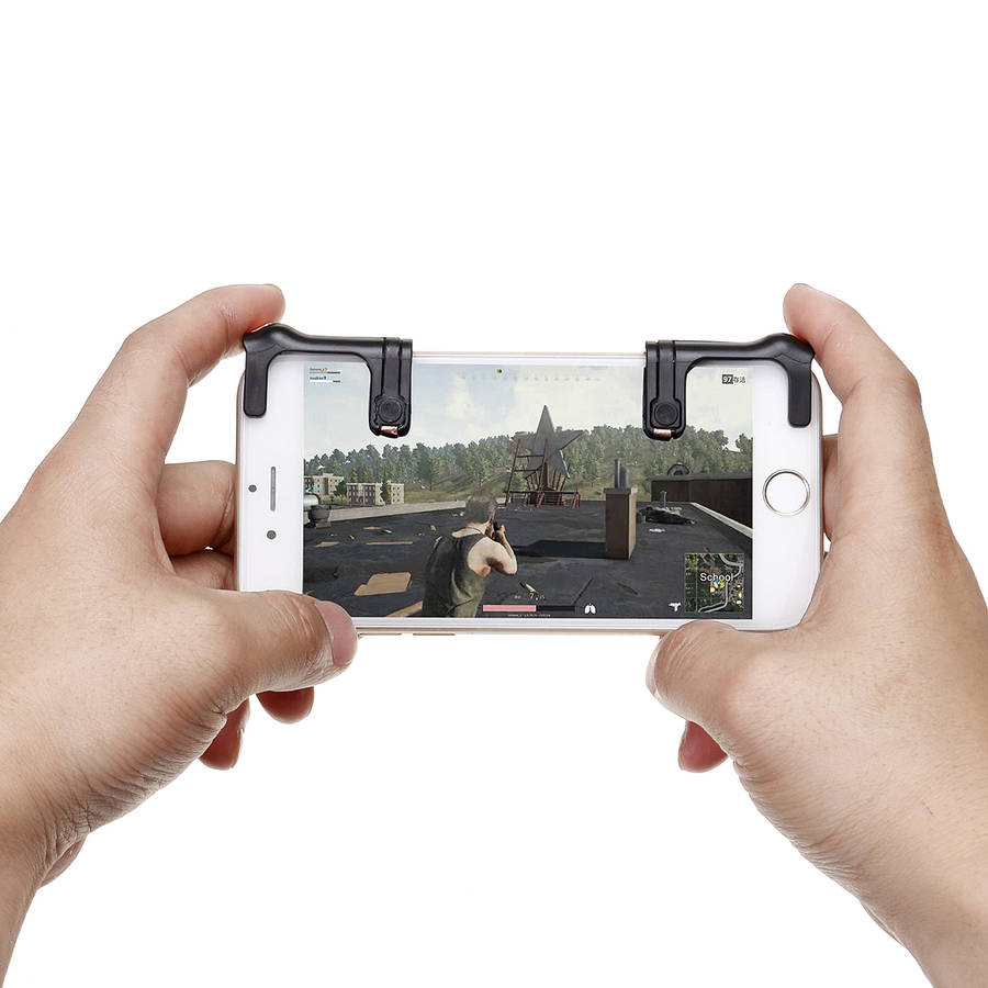 Left Right Shooting Tool Game Controller Fire Trigger Button for Mobile Game