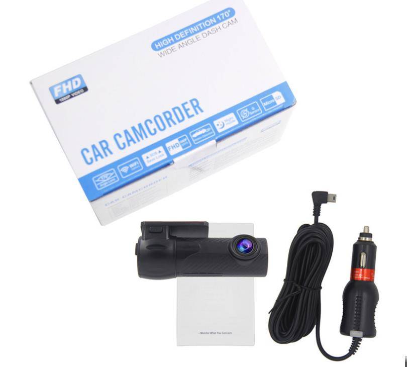 Mini 1080P FHD Carbon Grain Car WiFi DVR Dash Cam Rear Camera Video Loop Recording APP