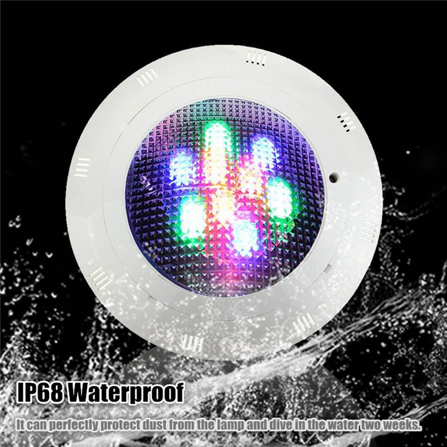 18W RGB LED Swimming Pool Light Underwater Waterproof Remote Control Wall Mounted Night Light