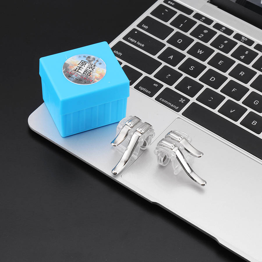 Game Controller Shooter Gaming Six Finger Aiming Fire Trigger Button Handle L1R1 for PUBG Mobile