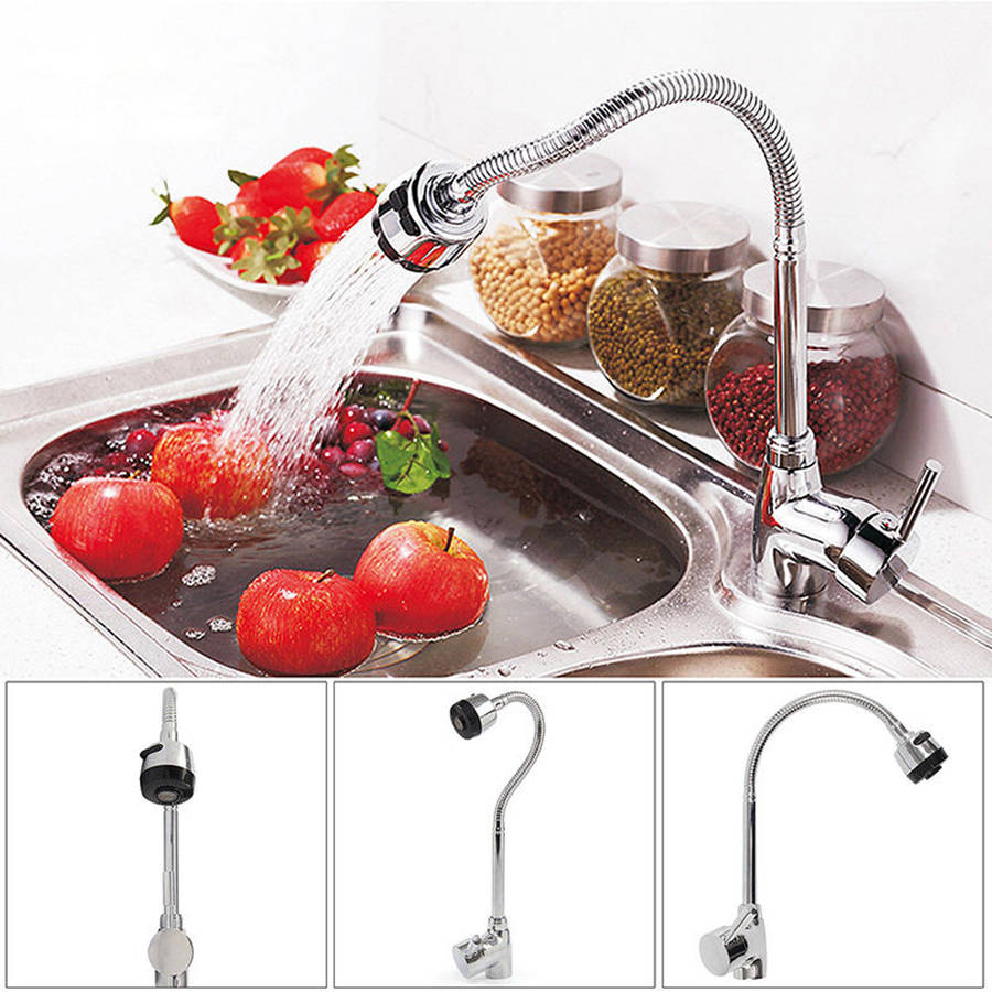 Kitchen 360° Swivel Spout Single Handle Sink Faucet Pull Down Spray Mixer Tap