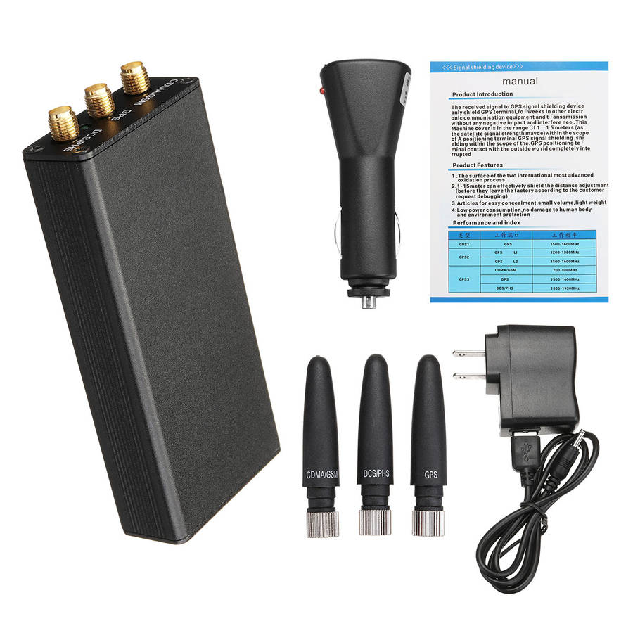 Handheld Car GPS Mobile Phone Signal Isolator Jammer UQ