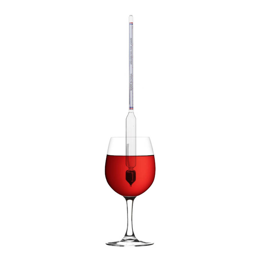 0-100 Hydrometer Home Alcohol Meter For Whiskey Vodka Wine Spirits Density Tester