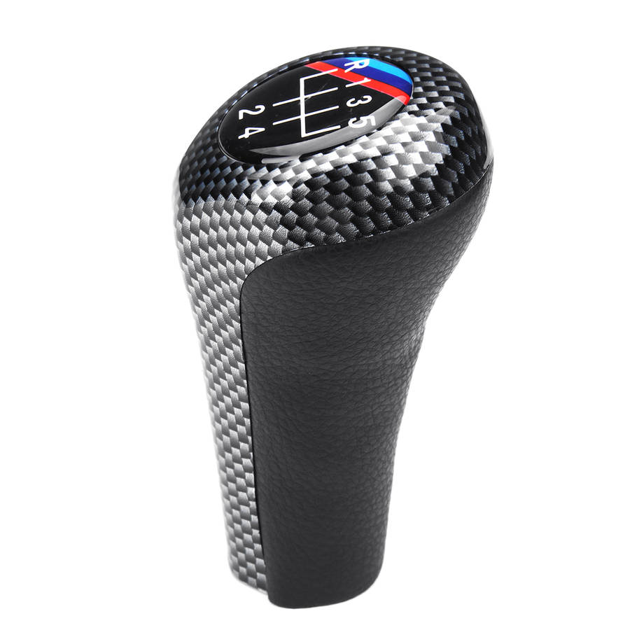 Carbon 5-Speed Manual Gear Shift Knob For BMW 3 5 6 Series