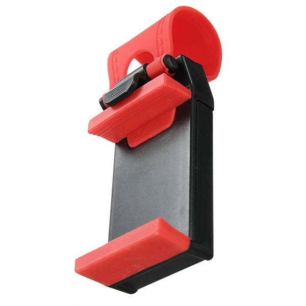 Universal Car Steel Ring Wheel Phone GPS Holder Bike Handlebar Clip Mount Bracket