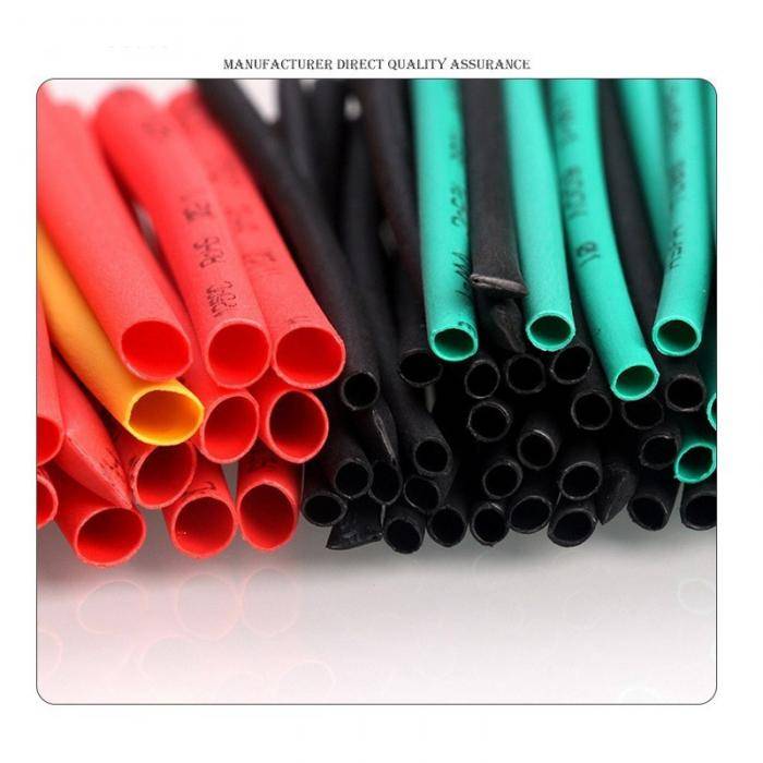164Pcs Polyolefin Shrinking Assorted Heat Shrink Tube Wire Cable Insulated S