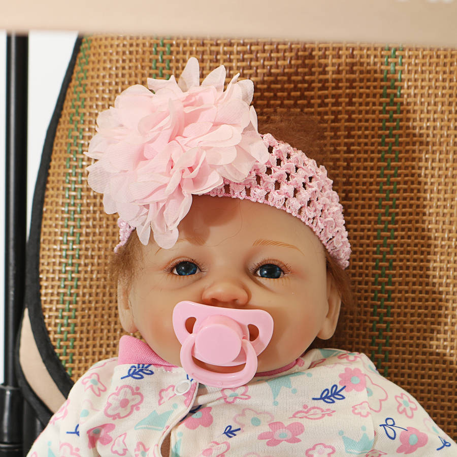 22" 55cm Lifelike Newborn Silicone Vinyl Reborn Baby Doll Handmade Reborn Dolls