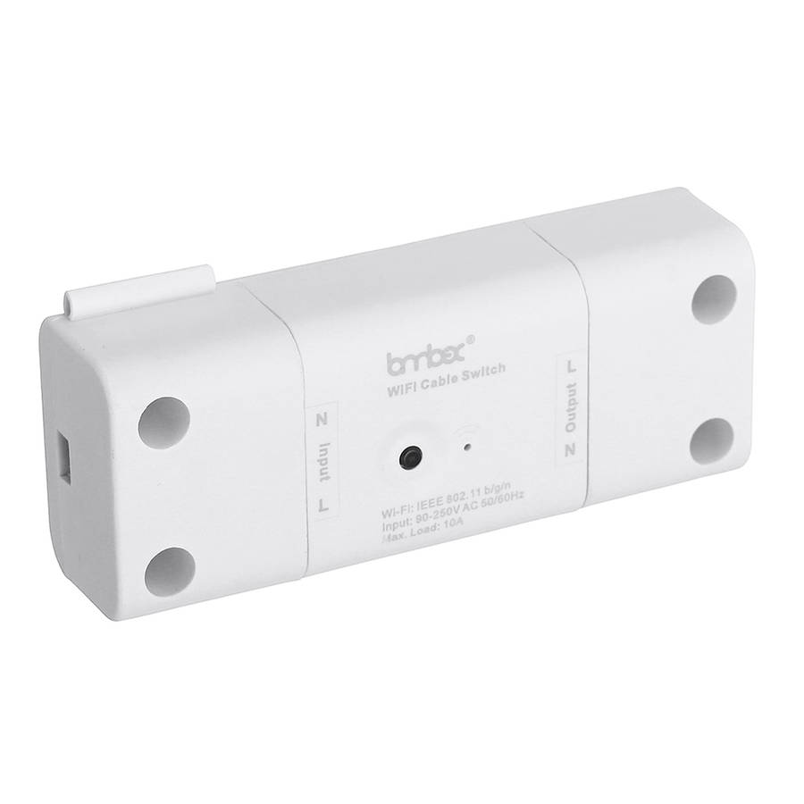 Lombex AC110-240V 10A WiFi Voice Control Timing Smart Light Switch Work with Alexa Google Assistant