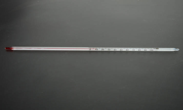 0-100 Degree Glass Thermometer Home Brew Laboratory Red Water Filled Thermometer