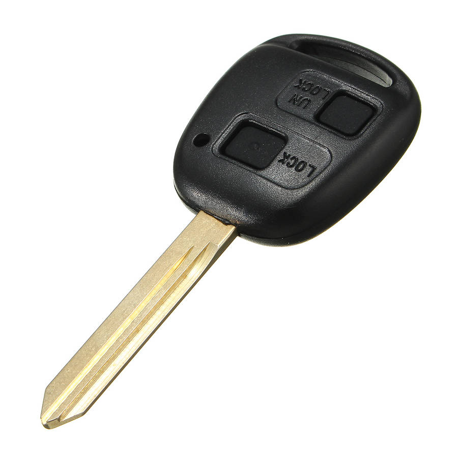 2 Button Remote Key FOB Case Shell With Keychain For Toyota Yaris Core Hatchback