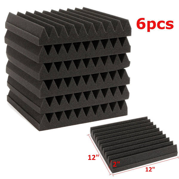 0x30x5CM Soundproofing Acoustic Wedge Foam Tiles Wall Panels