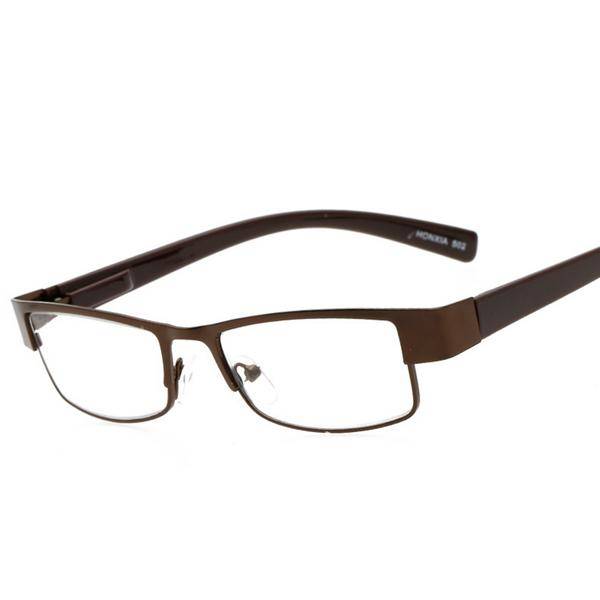 Metal Frame Anti Fatigue Reading Presbyopic Glasses Magnifier Stre... (COLOR: BROWN | STRENGTH: 4.0)