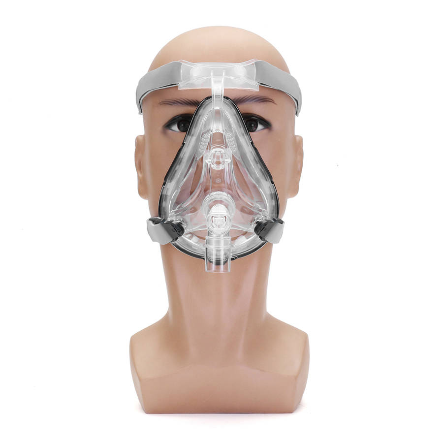 Silicone Gel FM FM1 Nasal Mask Headgear Masks Interface Sleep & Snore Strap Full-Face Mask (SIZE: L)