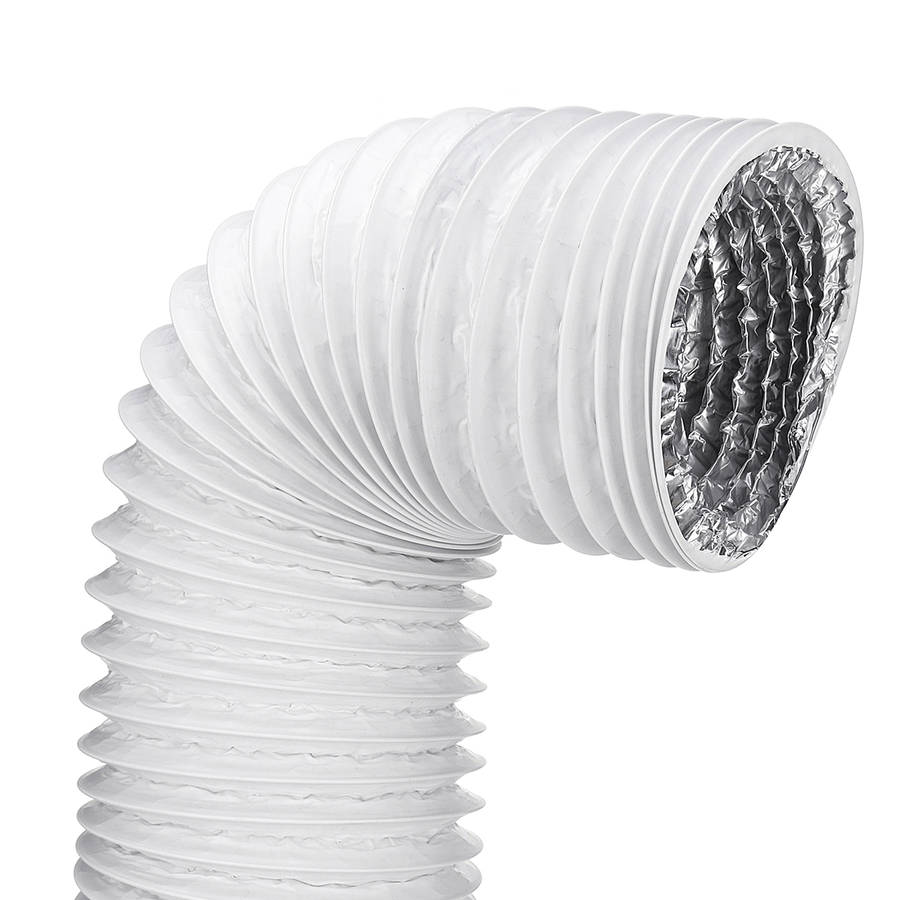 180cm PVC Aluminum Foil Universal Portable Air Conditioner Exhaust Hose 12.5cm Dia