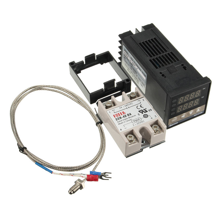 Electrical Tools Digital PID Temperature Controller SSR K Thermocouple Sensor
